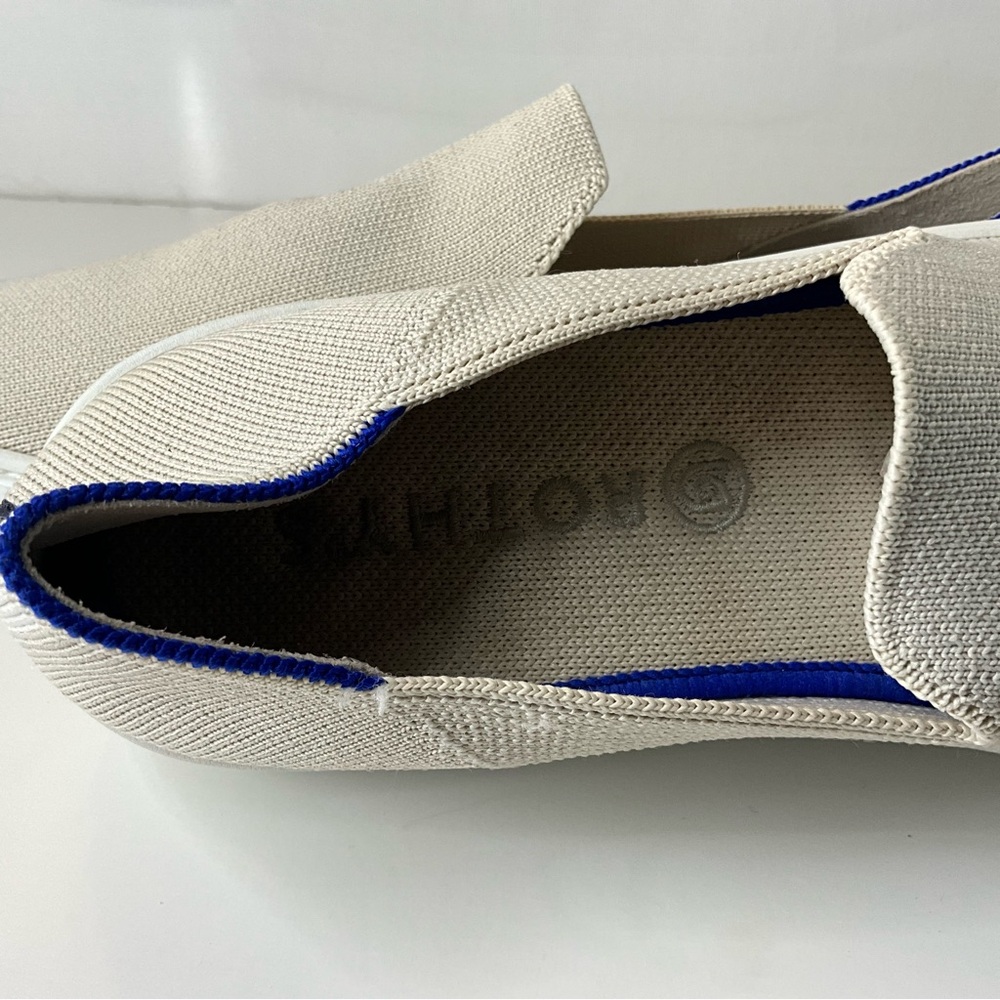 Rothys Casual Cream Slip-On Sneakers 8.5 - Picture 10 of 11